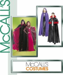 4139 McCalls UNISEX LINED/ HOOD OR NOT FLARE CAPE, CAPELET PATTERN S-XL Uncut